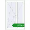 Ціноутворення Балконні двері 1320x2060 мм REHAU SYNEGO MD Білий (RAL 9016) з двох сторін. Ціна: ₴20,224.16
