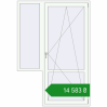 Ціноутворення Балконні двері 1450x2100 мм REHAU Euro 60 GOLDEN OAK ззовні. Ціна: ₴14,583.07