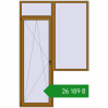 Ціноутворення Балконні двері 1760x2700 мм REHAU Euro 70 LIGHT_OAK з двох сторін. Ціна: ₴26,188.88