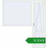 Ціноутворення Балконні двері 2100x2300 мм REHAU Euro 60 Білий (RAL 9016) з двох сторін. Ціна: ₴15,203.83