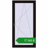 Ціноутворення Балконні двері 1009x2020 мм REHAU Euro 70 BLACK_BROWN з двох сторін. Ціна: ₴17,348.22