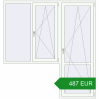 Ціноутворення Балконні двері 2055x2170 мм REHAU Euro 70 Білий (RAL 9016) з двох сторін. Ціна: 486.69 EUR
