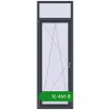 Ціноутворення Балконні двері 800x2400 мм REHAU Euro 70 ANTHRACITE_GREY_STRUKTURAL з двох сторін. Ціна: ₴16,465.85