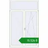 Ціноутворення Балконні двері 1500x2400 мм REHAU Euro 60 Білий (RAL 9016) з двох сторін. Ціна: ₴15,525.57