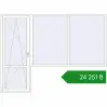 Ціноутворення Балконні двері 2800x2100 мм REHAU Euro 70 Білий (RAL 9016) з двох сторін. Ціна: ₴24,250.80