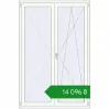 Ціноутворення Балконні двері 1400x2100 мм REHAU Euro 60 Білий (RAL 9016) з двох сторін. Ціна: ₴14,096.11