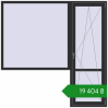 Ціноутворення Балконні двері 2150x2150 мм REHAU Euro 60 ANTHRACITE_GREY_GLATT з двох сторін. Ціна: ₴19,403.87