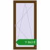 Ціноутворення Balcony doors 1000x2100 mm REHAU Euro 60 WALNUT two-sided. Ціна: ₴11,863.29