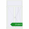 Ціноутворення Balcony doors 1400x2500 mm REHAU SYNEGO MD ANTHRACITE_GREY_STRUKTURAL external. Ціна: ₴29,683.94