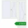 Ціноутворення Балконні двері 1850x2100 мм REHAU SYNEGO MD Білий (RAL 9016) з двох сторін. Ціна: ₴31,559.62
