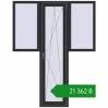 Ціноутворення Балконні двері 1640x2100 мм REHAU Euro 60 ANTHRACITE_GREY_GLATT з двох сторін. Ціна: ₴21,361.58
