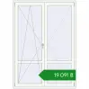 Ціноутворення Balcony doors 1500x2100 mm REHAU Euro 70 RAL 9016 Traffic white two-sided. Ціна: ₴19,091.41
