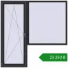 Ціноутворення Балконні двері 2000x2000 мм REHAU Euro 70 ANTHRACITE_GREY_GLATT з двох сторін. Ціна: ₴23,249.53