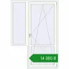 Ціноутворення Балконні двері 1450x2100 мм REHAU Euro 60 GOLDEN OAK ззовні. Ціна: ₴14,380.29