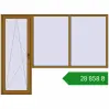 Ціноутворення Балконні двері 2800x2100 мм REHAU Euro 70 LIGHT_OAK з двох сторін. Ціна: ₴28,858.13