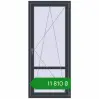 Ціноутворення Балконні двері 830x1900 мм REHAU Euro 60 ANTHRACITE_GREY_STRUKTURAL з двох сторін. Ціна: ₴11,810.05