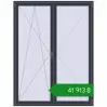 Ціноутворення Балконні двері 1770x2320 мм REHAU SYNEGO MD ANTHRACITE_GREY_STRUKTURAL з двох сторін. Ціна: ₴41,912.67