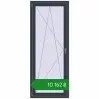 Ціноутворення Балконні двері 800x2000 мм REHAU Euro 60 ANTHRACITE_GREY_STRUKTURAL з двох сторін. Ціна: ₴10,162.40