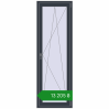 Ціноутворення Балконні двері 700x2100 мм REHAU Euro 70 ANTHRACITE_GREY_STRUKTURAL з двох сторін. Ціна: ₴13,204.63