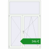 Ціноутворення Балконні двері 1425x2125 мм REHAU Euro 60 Білий (RAL 9016) з двох сторін. Ціна: €346.14