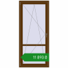 Ціноутворення Балконні двері 900x2000 мм REHAU Euro 60 WALNUT з двох сторін. Ціна: ₴11,892.51