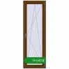 Ціноутворення Балконні двері 700x2100 мм REHAU Euro 70 WALNUT з двох сторін. Ціна: ₴14,642.91