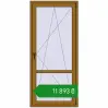 Ціноутворення Балконні двері 900x2000 мм REHAU Euro 60 LIGHT_OAK з двох сторін. Ціна: ₴11,892.51