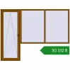 Ціноутворення Балконні двері 2800x2100 мм REHAU Euro 70 GOLDEN OAK з двох сторін. Ціна: ₴30,511.78