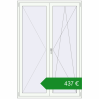 Ціноутворення Балконні двері 1400x2100 мм REHAU Euro 70 Білий (RAL 9016) з двох сторін. Ціна: €437.42