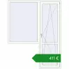Ціноутворення Балконні двері 1740x2240 мм REHAU Euro 70 Білий (RAL 9016) з двох сторін. Ціна: €411.40