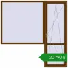 Ціноутворення Балконні двері 2150x2150 мм REHAU Euro 60 WALNUT з двох сторін. Ціна: ₴20,789.88