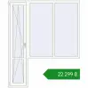 Ціноутворення Балконні двері 1800x2170 мм REHAU Euro 70 Білий (RAL 9016) з двох сторін. Ціна: ₴22,298.53