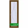 Ціноутворення Балконні двері 700x2100 мм REHAU Euro 70 WALNUT з двох сторін. Ціна: ₴13,666.70