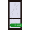 Ціноутворення Балконні двері 1000x2100 мм REHAU Euro 70 BLACK_BROWN з двох сторін. Ціна: ₴19,058.56