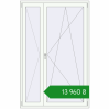 Ціноутворення Балконні двері 1360x2100 мм REHAU Euro 60 Білий (RAL 9016) з двох сторін. Ціна: ₴13,959.68