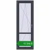 Ціноутворення Балконні двері 700x2000 мм REHAU Euro 60 ANTHRACITE_GREY_STRUKTURAL з двох сторін. Ціна: ₴10,545.54