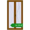 Ціноутворення Балконні двері 1120x2100 мм REHAU Euro 60 GOLDEN OAK з двох сторін. Ціна: ₴24,299.14
