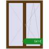 Ціноутворення Балконні двері 1600x2100 мм REHAU Euro 60 WALNUT з двох сторін. Ціна: €541.22