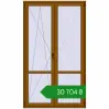 Ціноутворення Балконні двері 1400x2400 мм REHAU Euro 70 GOLDEN OAK з двох сторін. Ціна: ₴30,703.83