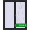 Ціноутворення Балконні двері 1600x2000 мм REHAU Euro 70 BLACK_ULTI-MATT з двох сторін. Ціна: ₴26,820.03