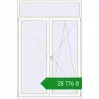 Ціноутворення Балконні двері 1600x2400 мм REHAU SYNEGO MD Білий (RAL 9016) з двох сторін. Ціна: ₴28,776.27