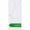 Ціноутворення Balcony doors 900x2100 mm REHAU Euro 60 RAL 9016 Traffic white two-sided. Ціна: ₴8,832.10