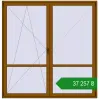 Ціноутворення Балконні двері 2250x2300 мм REHAU Euro 60 GOLDEN OAK з двох сторін. Ціна: ₴37,257.02