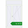 Ціноутворення Балконні двері 1450x2450 мм REHAU Euro 60 Білий (RAL 9016) з двох сторін. Ціна: ₴16,146.64