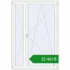 Ціноутворення Балконні двері 1500x2200 мм REHAU SYNEGO MD Білий (RAL 9016) з двох сторін. Ціна: ₴32,460.54