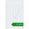 Ціноутворення Балконні двері 1500x2400 мм REHAU Euro 60 Білий (RAL 9016) з двох сторін. Ціна: ₴15,755.49