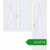 Ціноутворення Балконні двері 2100x2400 мм REHAU Euro 70 Білий (RAL 9016) з двох сторін. Ціна: ₴30,650.60