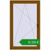 Ціноутворення Балконні двері 1090x1780 мм REHAU Euro 70 GOLDEN OAK з двох сторін. Ціна: ₴16,235.74