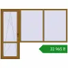 Ціноутворення Балконні двері 2800x2100 мм REHAU Euro 70 LIGHT_OAK з двох сторін. Ціна: ₴32,965.23