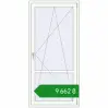 Ціноутворення Балконні двері 940x1990 мм REHAU Euro 60 Білий (RAL 9016) з двох сторін. Ціна: ₴9,661.94